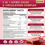 Neviss Beet Heart Chews nutrition facts label