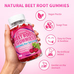 Vegan and organic beetroot supplement bottle for energy