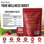Merry Vita 180 vegan capsules bottle side view