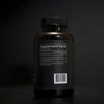 Side label showing organic astragalus and ginger ingredients