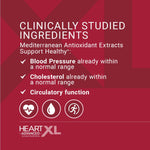 Side view of OmegaXL HeartXL Advanced supplement container