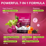 Nutritional information panel for iMATCHME beetroot supplement