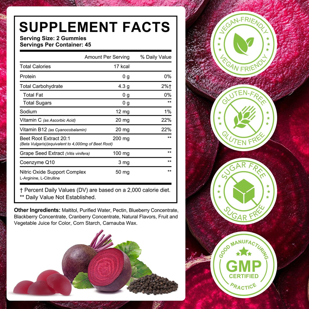 Echteyun 8-in-1 supplement ingredient highlight