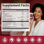 Lifestyle shot of M Inch beet root gummies for cardiovascular health