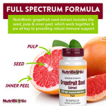 Side view of NutriBiotic 60 capsule bottle