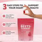 Side profile of Natrava Beets Plus packaging with branding