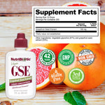 Close-up view of NutriBiotic Grapefruit Seed Extract bottle cap and secure seal ensuring product safety and freshness