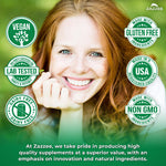 Side view of Zazzee 50:1 Grape Seed Extract 180 vegan count bottle