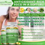 Side view of Hzzyplant green tea softgel capsules