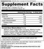 Scoop of Ancient Nutrition Matcha Energy Elixir powder
