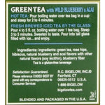 Bigelow Green Tea with Wild Blueberry and Acai individually wrapped tea bags
