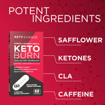 Keto Science Keto Burn packaging with weight management benefits