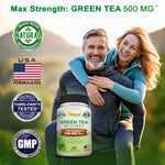 ASquared Nutrition Green Tea Extract bottle side view showing supplement facts