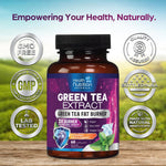Health Nutrition Naturals Green Tea Extract nutritional information panel