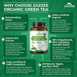 Authentic USA imported Zazzee green tea extract packaging