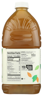Organic unsweetened green tea 64 fluid ounce bottle label
