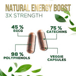 Green tea extract supplement facts and serving information