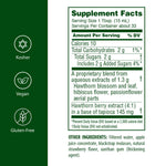Flora Cardio Essence 500 mL supplement facts label and ingredients list