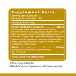 Natural heart health formula bottle by Premier Research Labs on a clean display background.