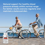 Authentic USA imported blood pressure support dietary supplement capsules close up view display