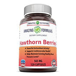Amazing Nutrition pure hawthorn berry extract 565 milligrams non-GMO product label