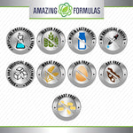 Side view of Amazing Formulas cardiovascular circulation support supplement bottle