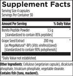 Designs for Health cardiovascular support supplement bottle with bonito peptides