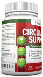 NutriONN cardiovascular wellness support container containing ninety easy to swallow capsules