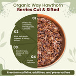 Organic Way Hawthorn Berries European wild harvest origin details