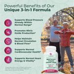 PurePremium Beetroot CoQ10 Grape Seed capsules supplement facts label showing ingredients