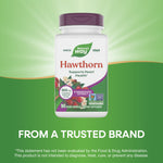 Authentic USA imported Nature's Way Hawthorn 90 vegan capsules product packaging details