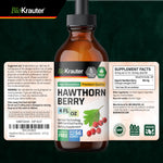 Bio Krauter imported USA premium cardiovascular herbal drops bottle sitting on a clean surface