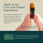 Gaia Herbs Hawthorn Supreme vegan liquid phyto caps certified b corp logo