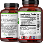Zazzee Naturals cardiovascular support supplement bottle showing laboratory tested and cGMP compliant manufacturing details.