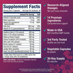 Imported USA heart health supplement capsules by ULTALIFE featuring 14 vitamins and herbs