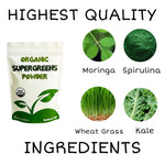 Chérie Sweet Heart daily super greens nutrition mix mixed into a healthy green smoothie