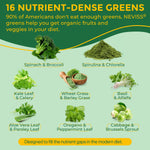 Peach flavored sugar free greens supplement gummies for gut health and natural energy