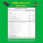 Kwala Nutrition Daily Greens dietary supplement bottle showing raspberry flavor label.