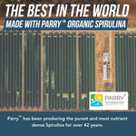 Premium Parry cultivated organic spirulina health supplement