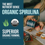Triquetra Health superfood supplement supplement facts panel detailing the four tablet serving size.