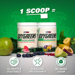 USA imported green powder supplement scoop with prebiotic fiber benefits