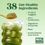 Sugar free strawberry kiwi flavored daily greens powder supplement