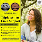 New Nordic Active Liver Milk Thistle and Artichoke natural peach mango flavor gummies packaging layout