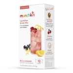 Back label of Munchkin Milkmakers drink mix with official ingredient list and usage instructions