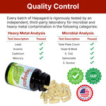 Hepagard 340 milligram advanced liver cleansing formula bottle isolated against a crisp background