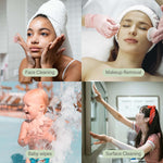 Unifree facial towels biodegradable material detail