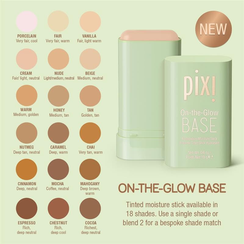Pixi On the Glow Base moisturizing cream stick for all skin types.