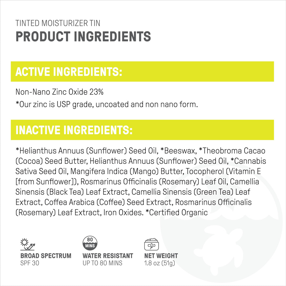 Raw Elements bronze tinted face cream being applied to show its smooth blendability and natural coverage.