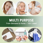 Detailed view of plant-based material for KeeiZoes face towels