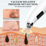 Side profile of Flymooo facial vacuum with digital display